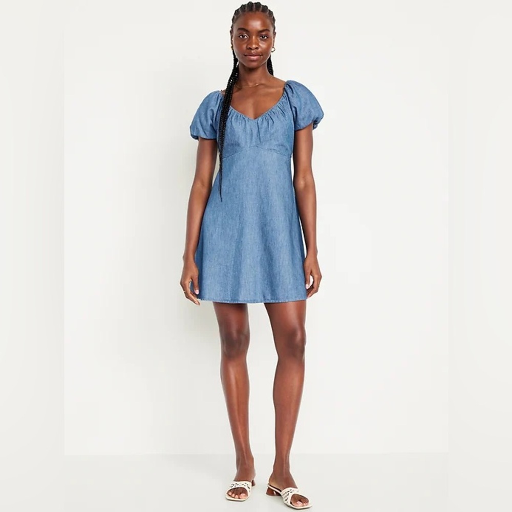Jean Mini Swing Dress